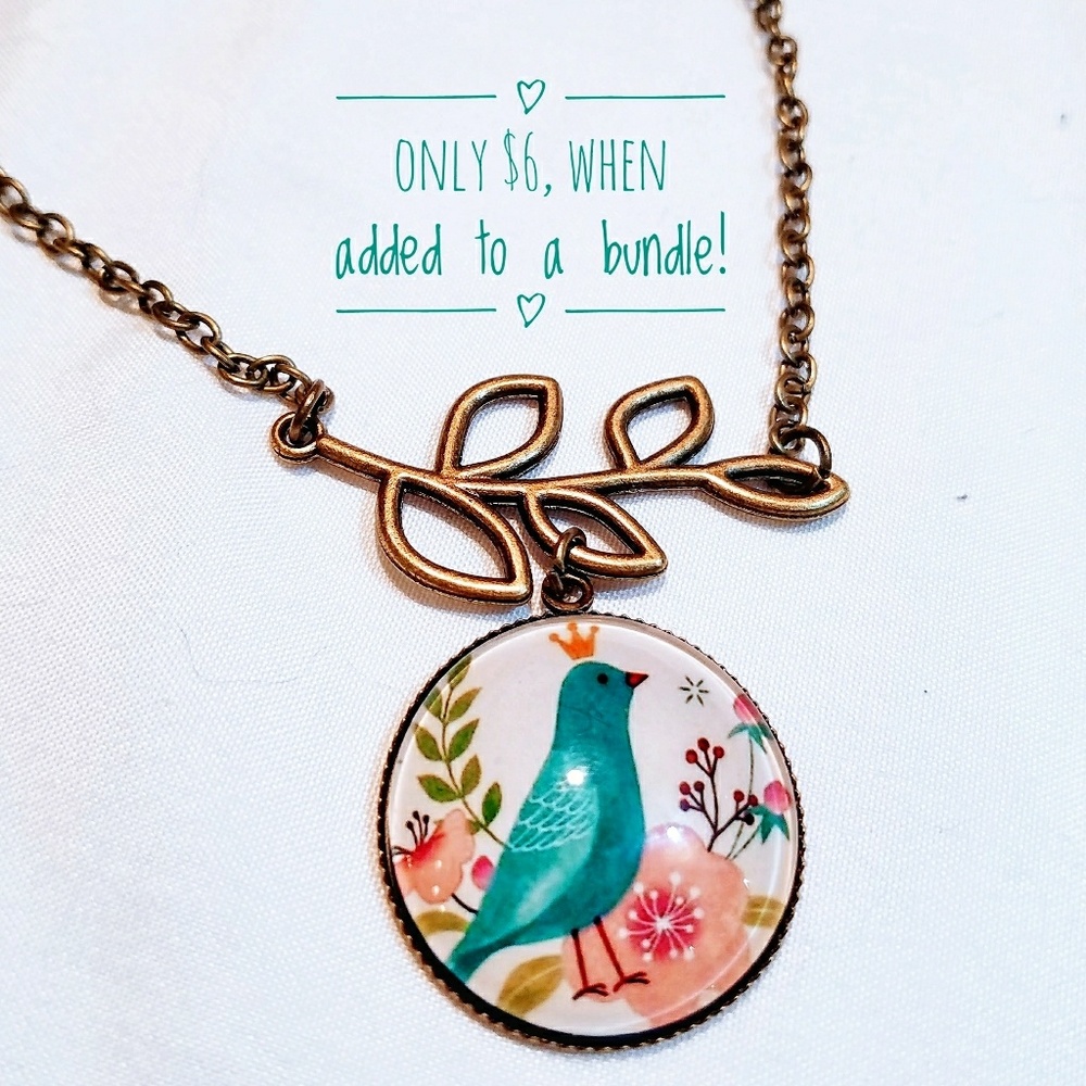 ⬇💲⬇ Antique-Inspired Pendant of Bird